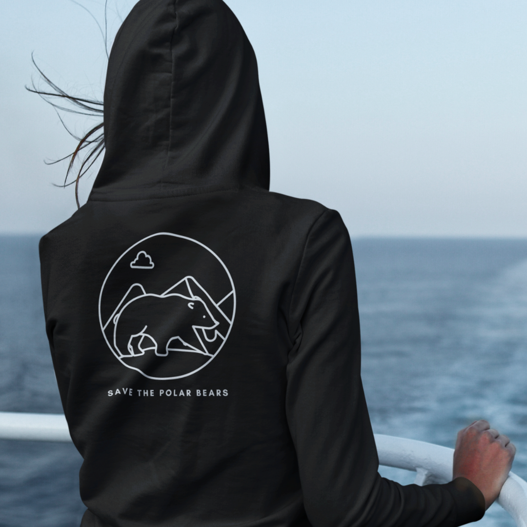 Save The Polar Bears Hoodie Zero Waste Adopts Endangered Animals